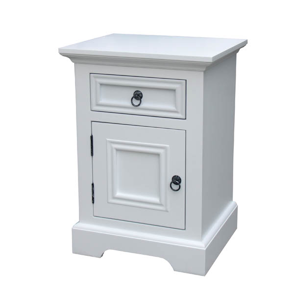 white bedside